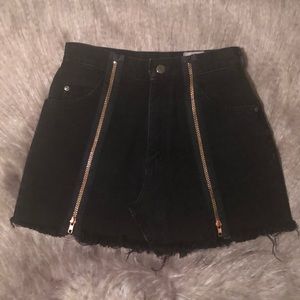 LF Double Zipper Denim Skirt 🖤💖💖